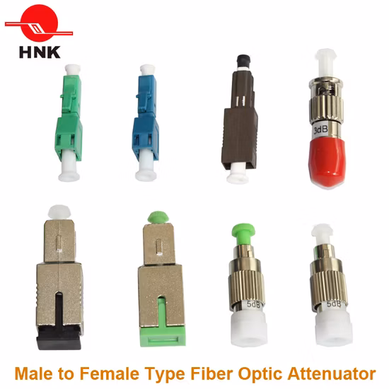 Sc PC APC Male to Female Fix Fiber Optic Attenuator