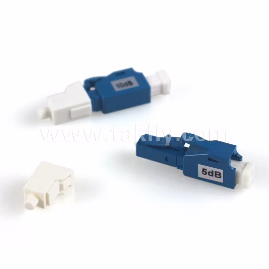 Atténuateur de fibre optique LC mâle à femelle Sm 5dB 10dB
